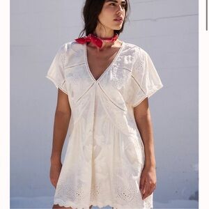 Free People White Mini Dress